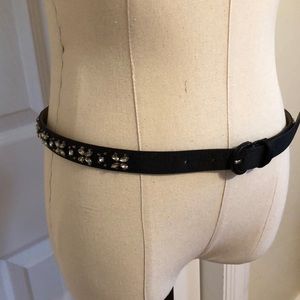 Talbots black with rhinestones belt